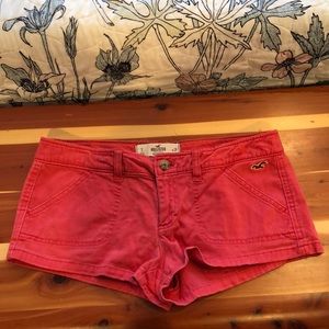 Hollister red chino shorts size 7